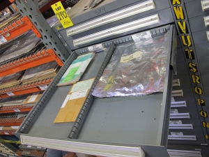 STANLEY VIDMAR HEAVY DUTY 12-DRAWER PARTS CABINET W/ CONTENTS (W-50) LOADING & HANDLING FEE $25-